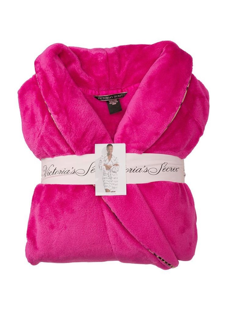 Халат теплий Victoria’s Secret Logo Short Cozy Robe, XS/S