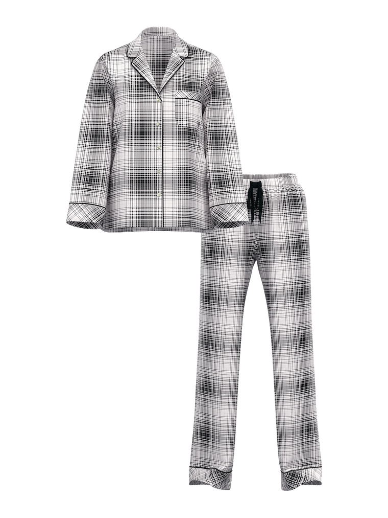 Піжама фланелева flannel long pajama set, M