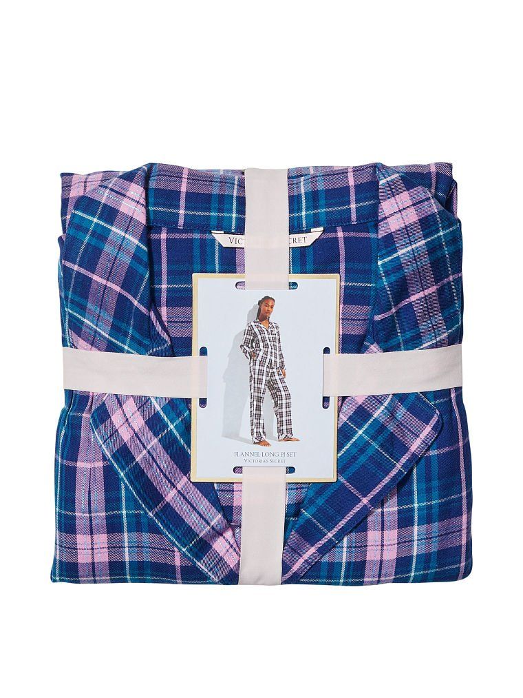 Пижама фланелевая Lilac Plaid Flannel Long Pj Set, S