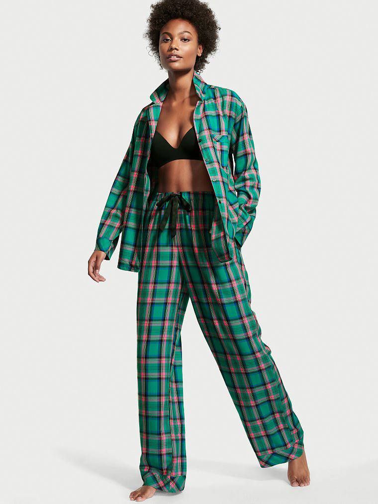 Піжама фланелева Victoria’s Secret Flannel Long PJ Set, XXL