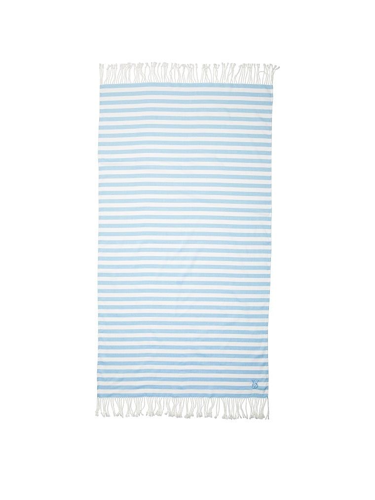 Пляжний рушник Beach Blanket Blue Stripe Victoria’s Secret