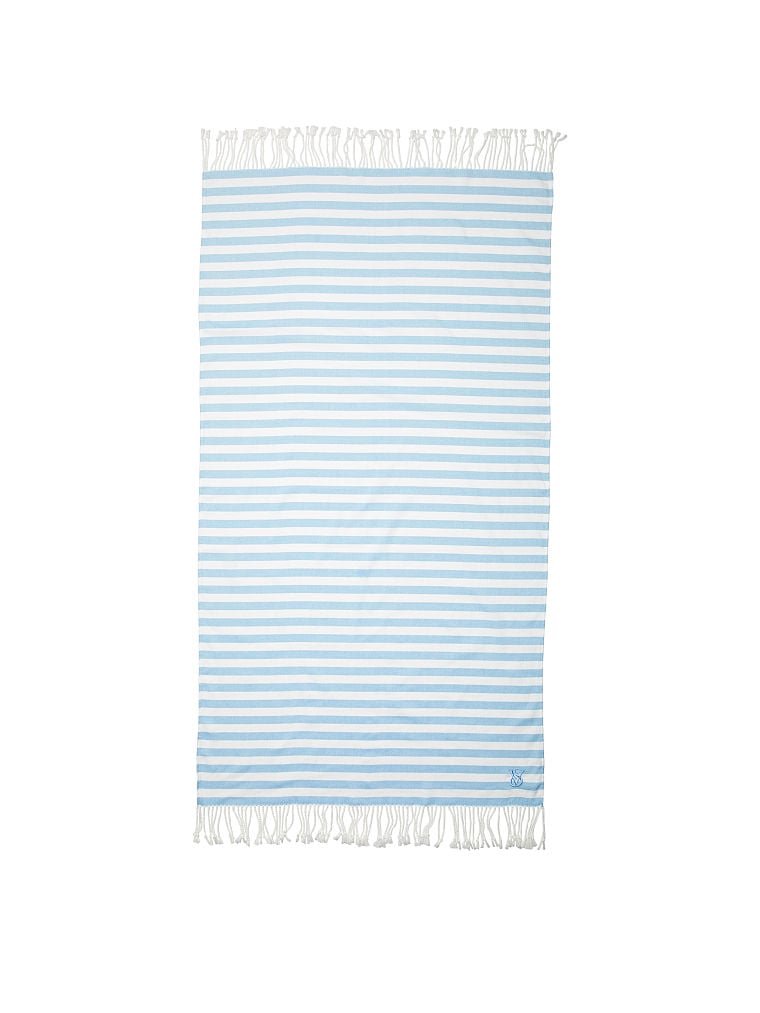 Пляжное полотенце Beach Blanket Blue Stripe Victoria’s Secret