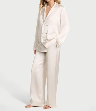 Сатинова піжама luxe satin double-breasted pj set, M