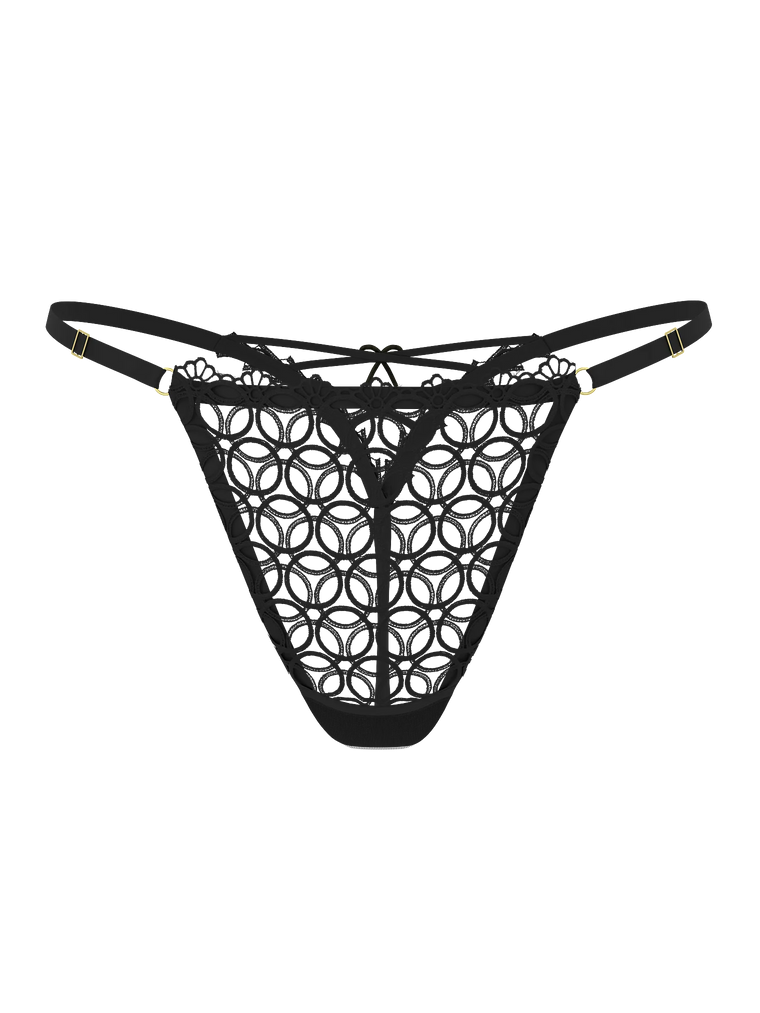 Трусики geo daisy lace v-string panty, XL