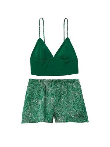 Піжама modal cami top and satin short set, XS