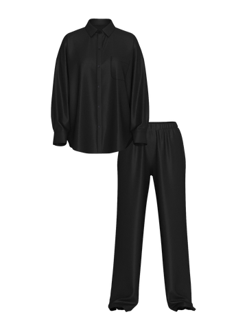 Сатинова піжама luxe sheer satin pajama set, XS