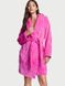 Плюшевый халат Summer Pink Logo Short Cozy Robe, XS/S