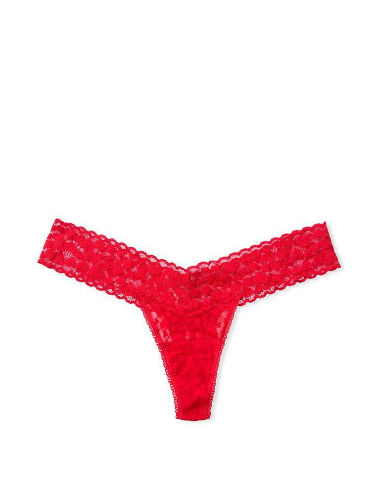 Мереживні трусики Victoria’s Secret Thong Panty в подарунковому шарі