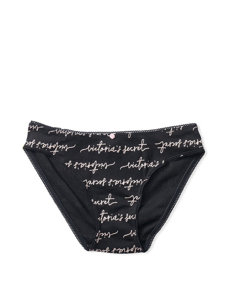 Бавовняні трусики Victoria’s Secret 100% Cotton Bikini Panty, XS