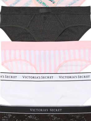 Набір бавовняних трусиків 5-pack logo cotton hiphugger panties, L