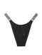 Плавки Victoria’s Secret Shine Strap Brazilian Bikini Bottom чорного кольору, M