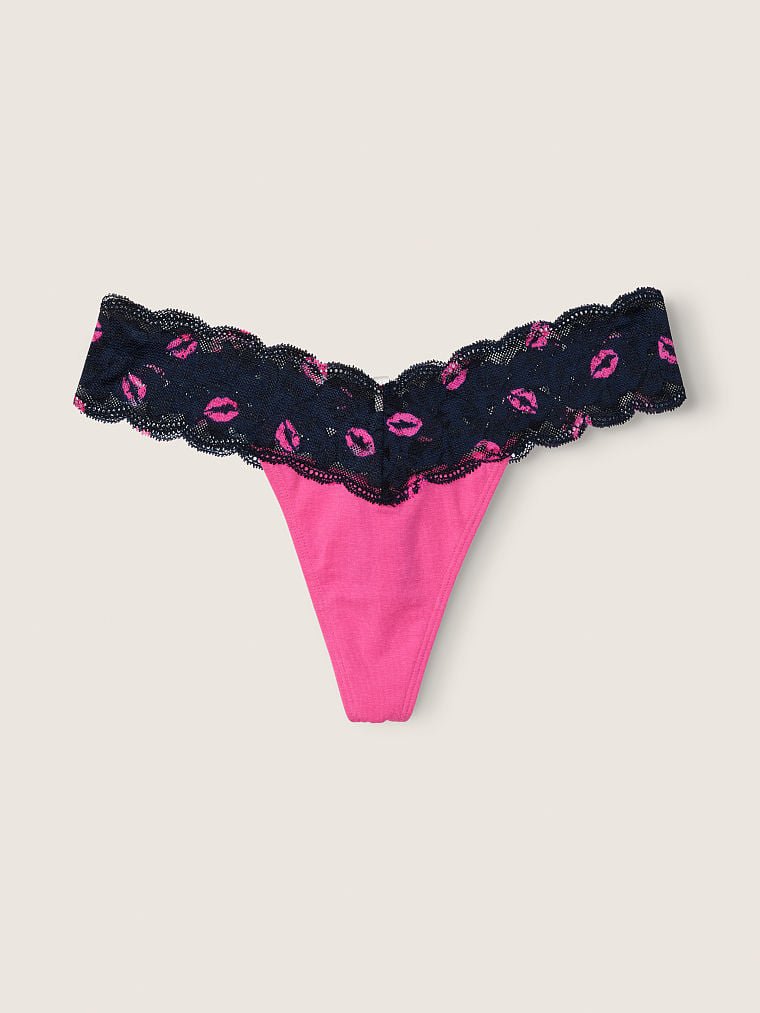 Трусики Lacie Lace-Up Thong Panty Victoria’s Secret, S