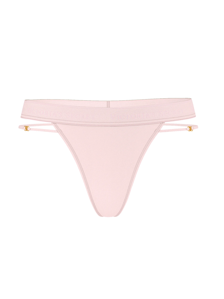 Трусики logo cotton strappy thong panty, M