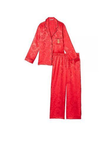 Сатинова піжама satin long pajama set, M