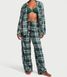 Пижама фланелевая flannel long pajama set, XS