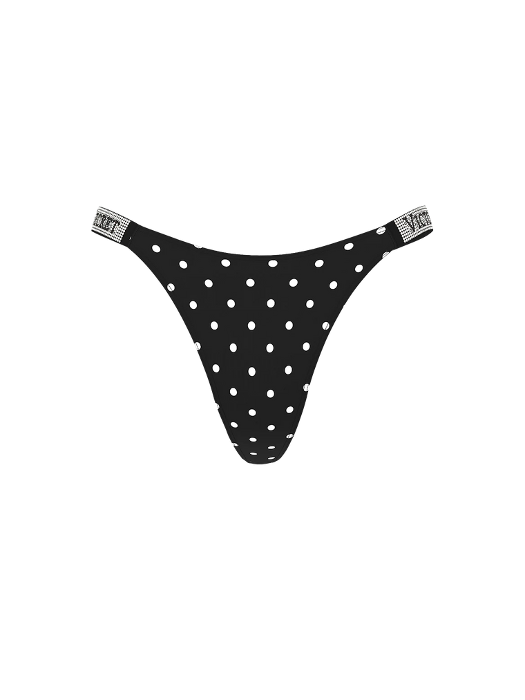 Трусики со стразами shine strap thong panty, M