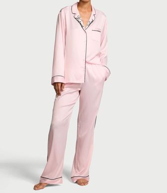 Сатинова піжама glazed satin long pajama set, S
