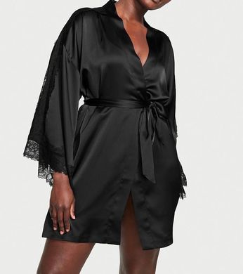 Сатиновый халат Lace Inset Robe, XL/XXL
