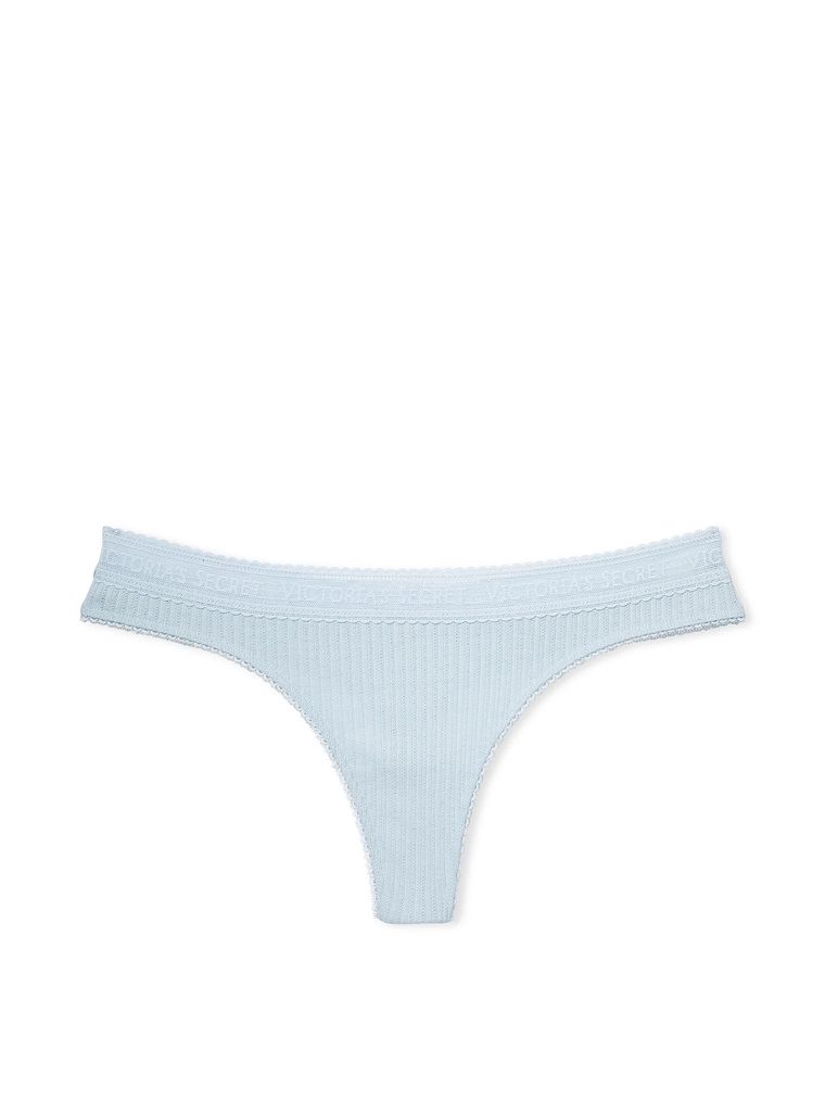 Трусики logo cotton thong panty, XS