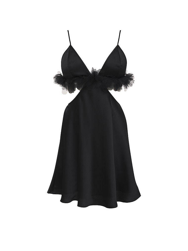 Атласний пеньюар Floral Trim Slip Dress For Love & Lemons, S