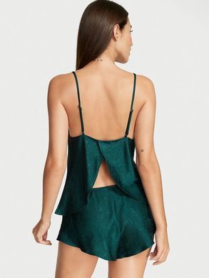 Атласна піжама Draped Back Jacquard Cami Set, XS