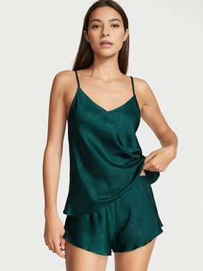 Атласна піжама Draped Back Jacquard Cami Set, XS