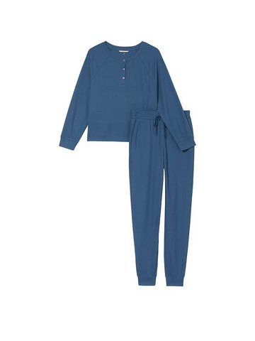Піжама glow waffle henley jogger pj set, XS