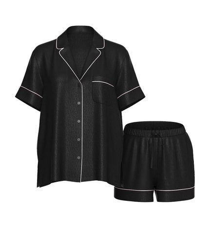 Сатиновая пижама satin short pajama set, S