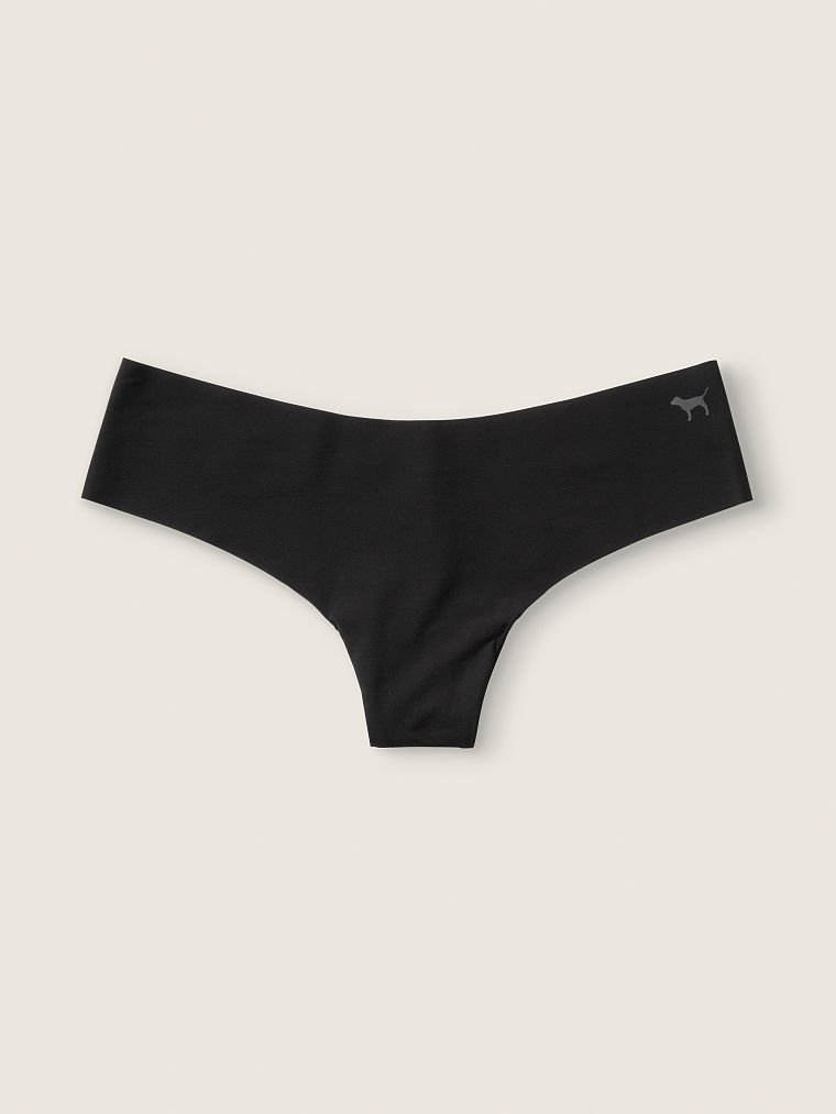 Трусики безшовні Pink No-Show Thong Panty в чорному кольорі, L
