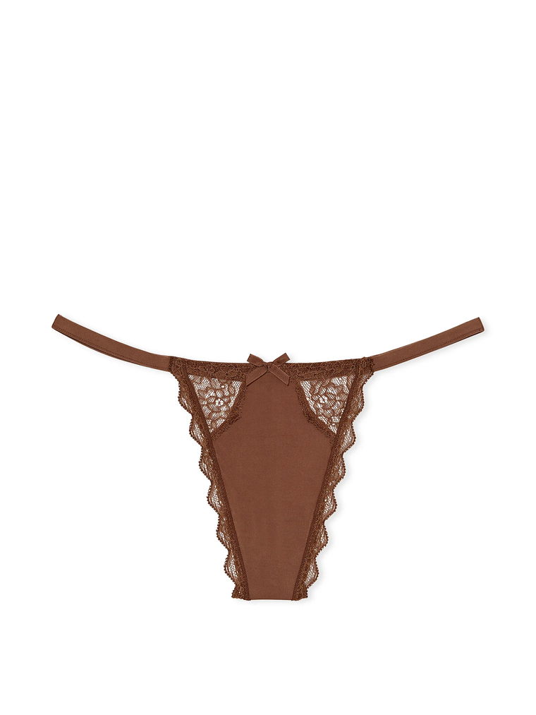 Трусики lace-trim v-string panty, S