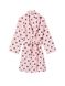 Плюшевый халат Angel Pink Black Dot Logo Short Cozy Robe Victoria’s Secret, XS/S