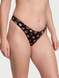 Трусики printed high-leg thong panty black chocolates, L