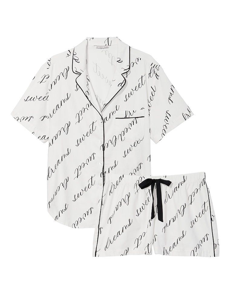 Фланелева піжама flannel short pajama set з шортами, L