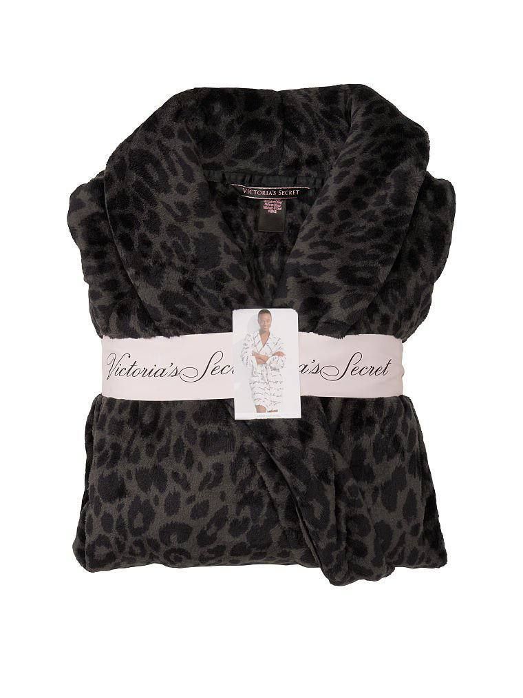 Плюшевый халат Victoria’s Secret Logo Short Cozy Robe