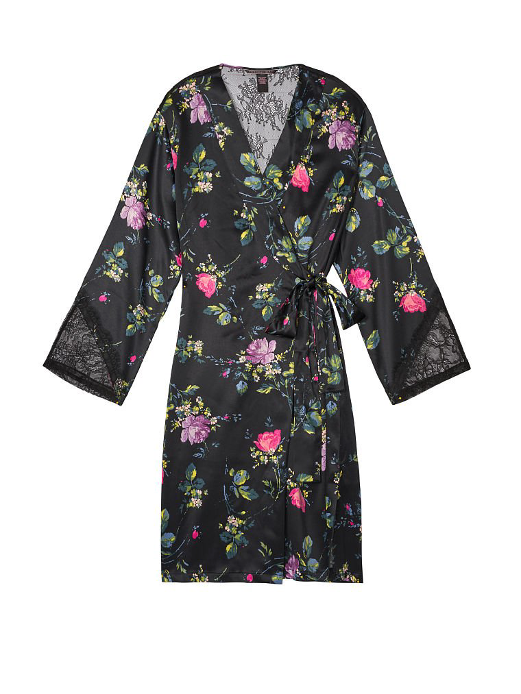 Сатиновий халат Chantilly Lace Robe квітковий принт