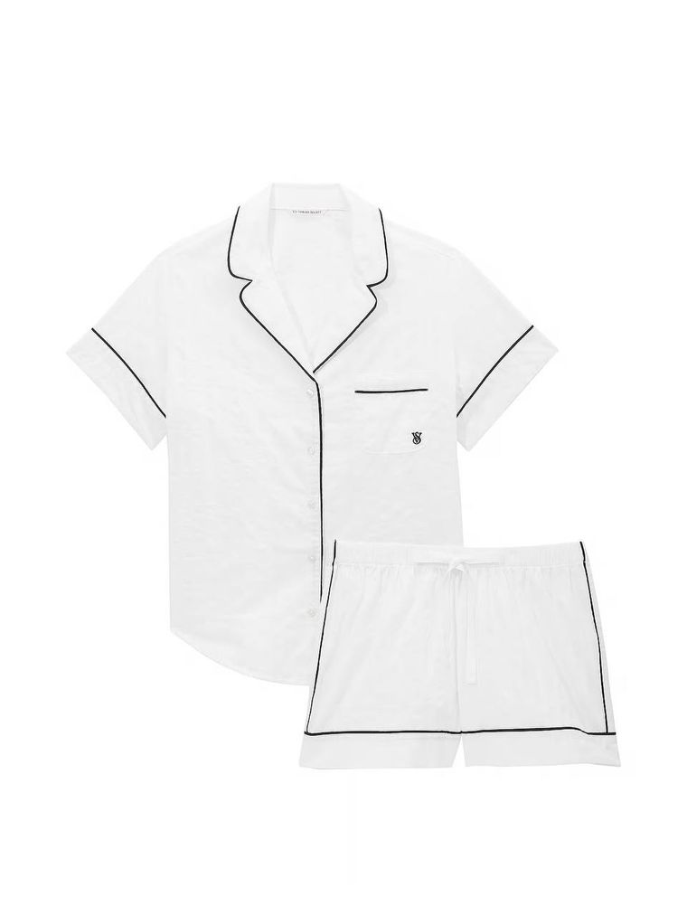 Котонова піжама cotton short pajama set, S