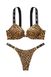 Леопардовий комплект білизни shine strap push-up bra, 34C+ M