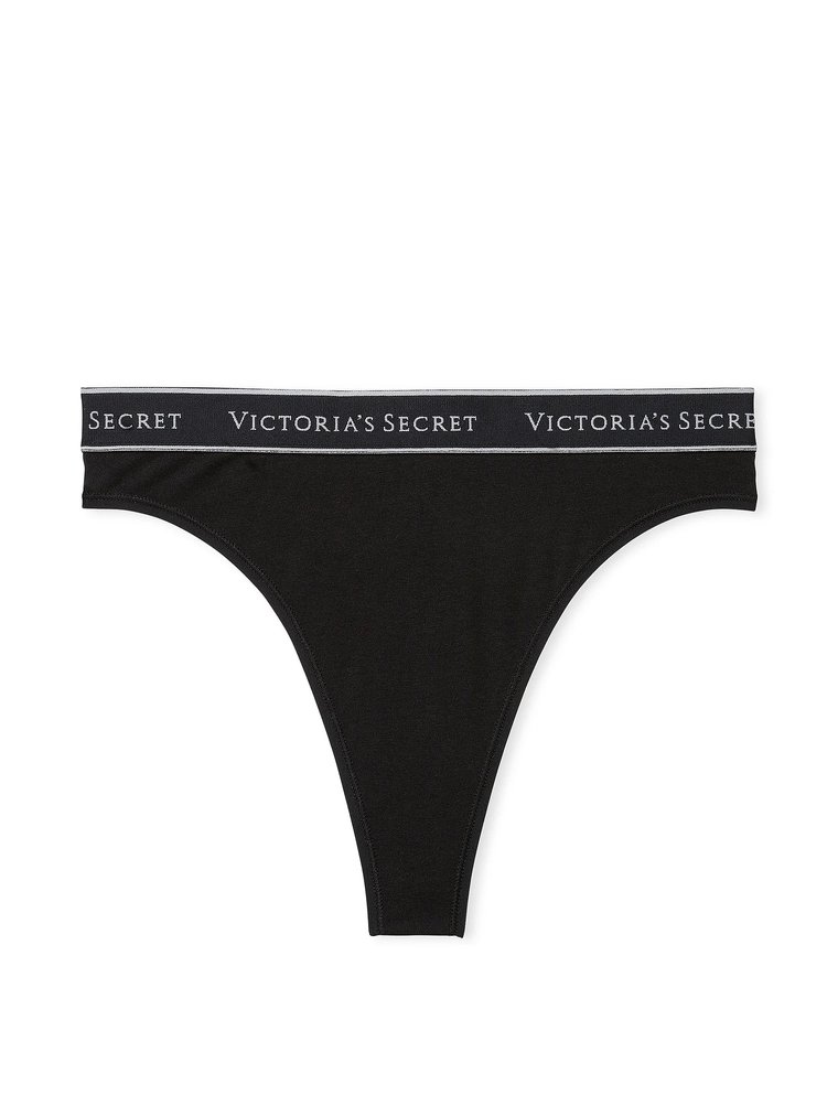 Трусики Victoria’s Secret Logo Cotton Thong Panty, S