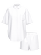 Жіноча піжама modal-cotton white pajama set, M
