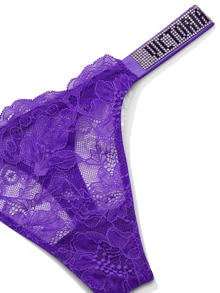 Мереживні трусики Very Sexy Bombshell Shine Strap Panty зі стразами, M