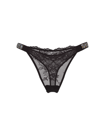 Трусики shine strap lace thong panty, L