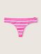 Трусики Seamless Thong Panty Atomic Pink Striped, S