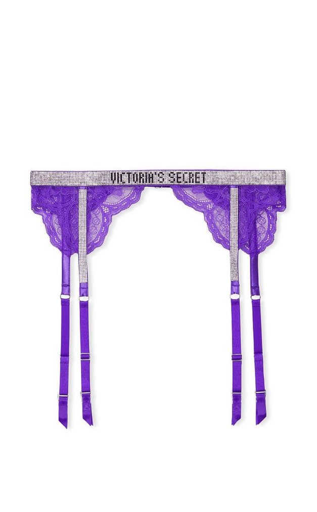 Пояс Victoria’s Secret Very Sexy Shine Strap Garter Belt со стразами, XS/S