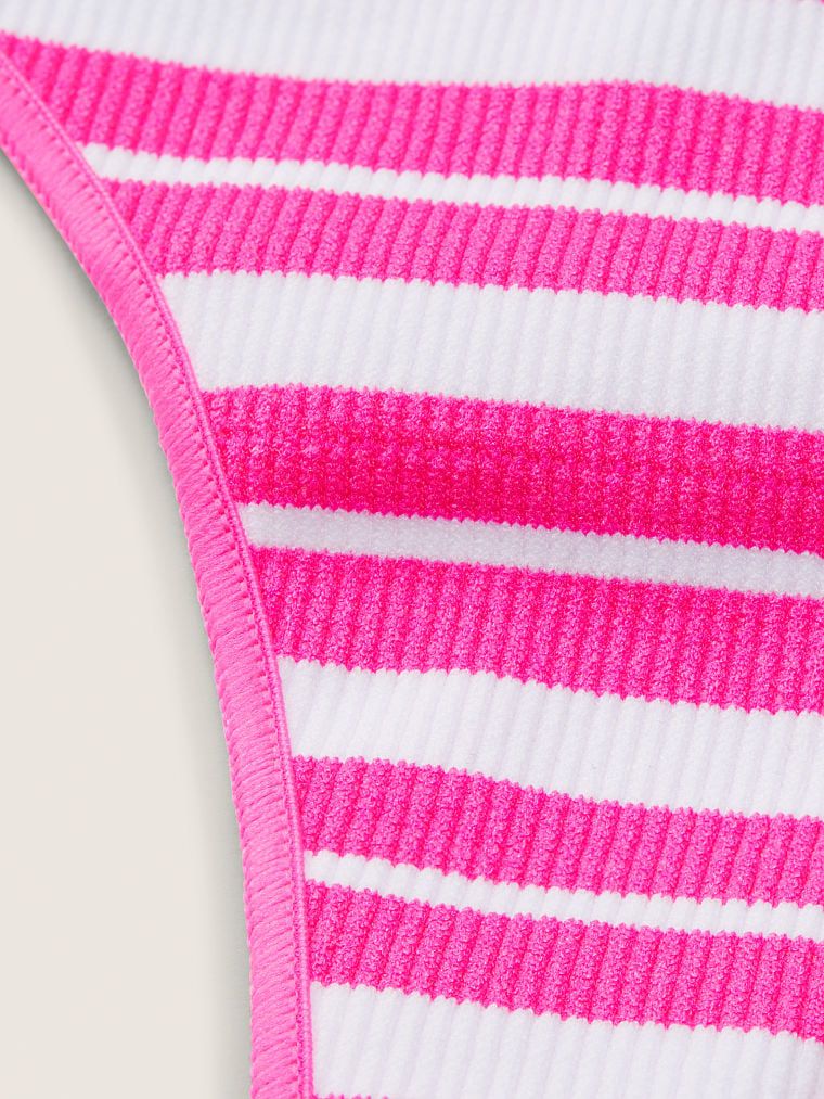 Трусики Seamless Thong Panty Atomic Pink Striped, L