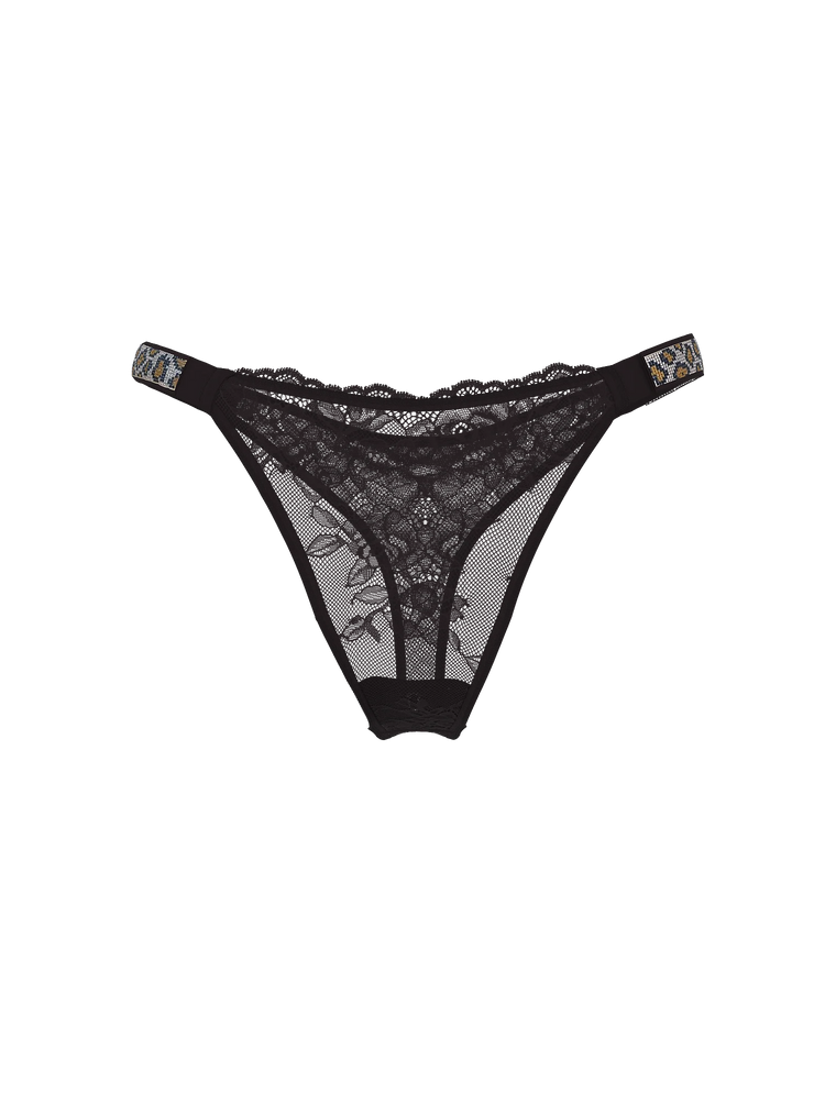 Трусики shine strap lace thong panty, L
