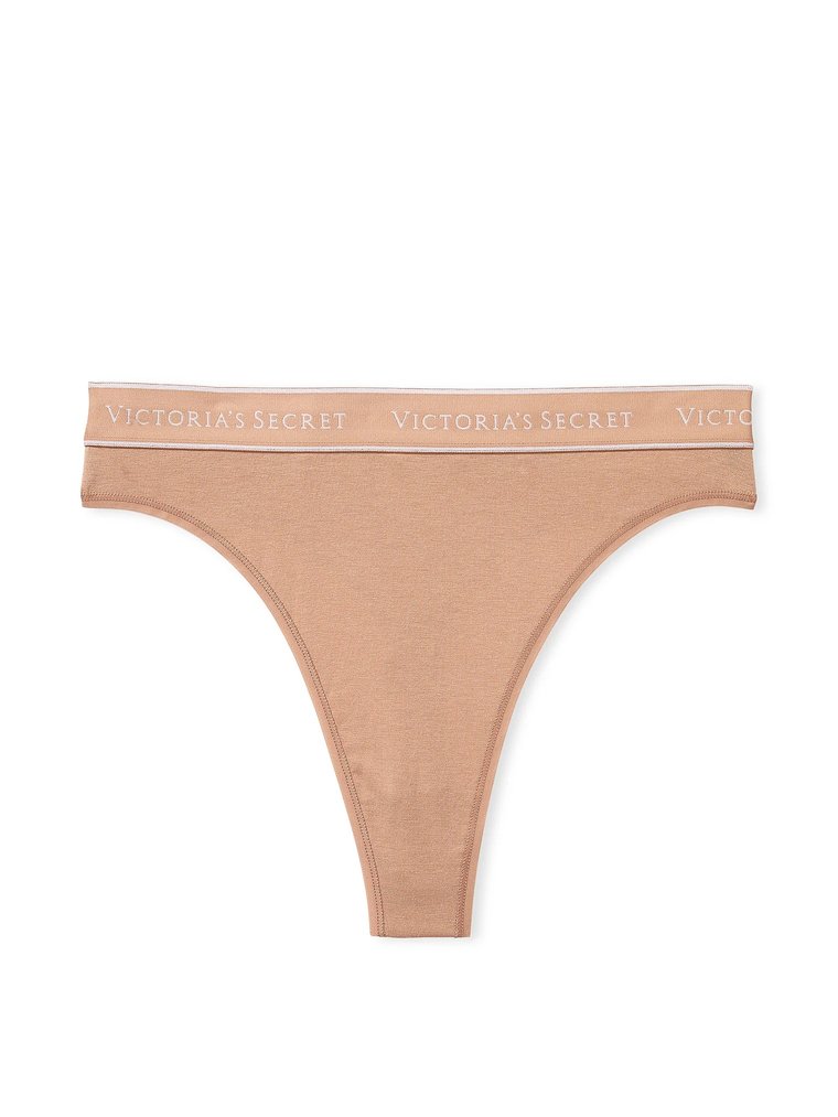 Трусики Victoria’s Secret Logo Cotton Thong Panty, S