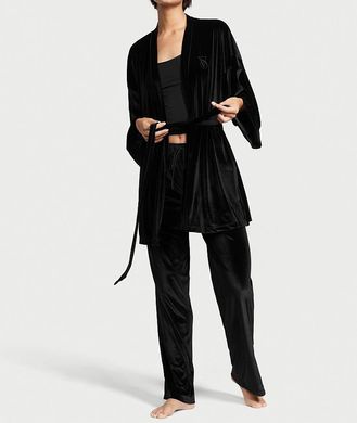 Пижама Velvet 3-Piece Set черного цвета, M/L