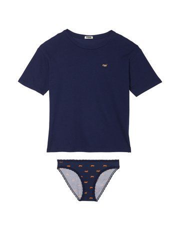 Котонова піжама cotton short-sleeve tee & panty set, M