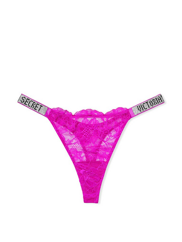 Кружевные трусики Very Sexy Bombshell Shine Strap Panty со стразами, L