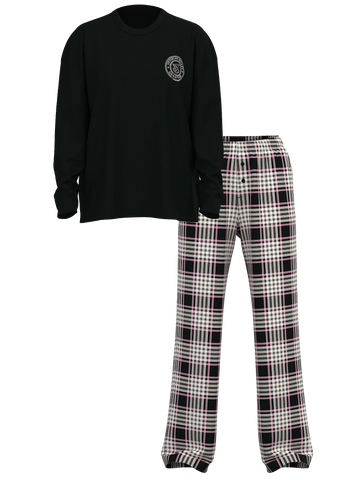 Піжама flannel long-sleeve tee-jama set